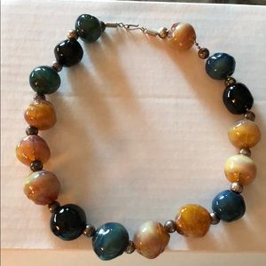 Hand Blown Glass 18” Necklace